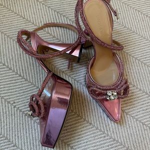 MACH & MACH Double Bow PVC Platform Pumps 38.5